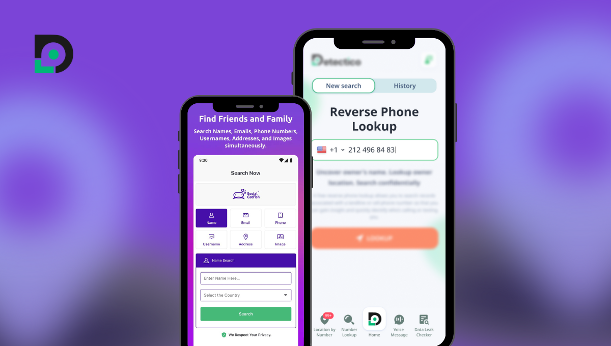SocialCatfish έναντι Detectico