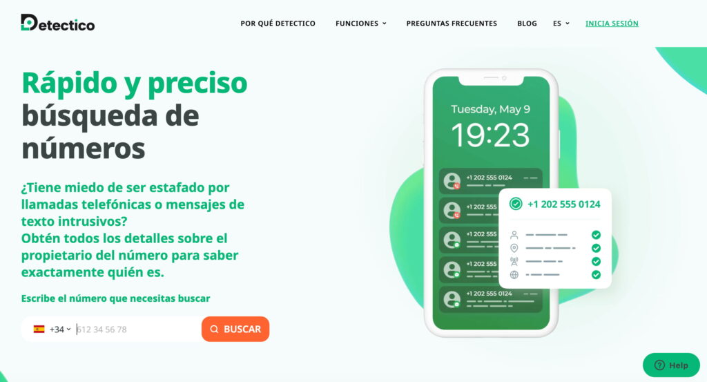 detectico buscador de números de teléfono